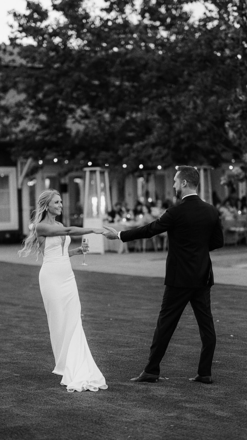 A first dance in black and white, photographed by Paul Von Rieter